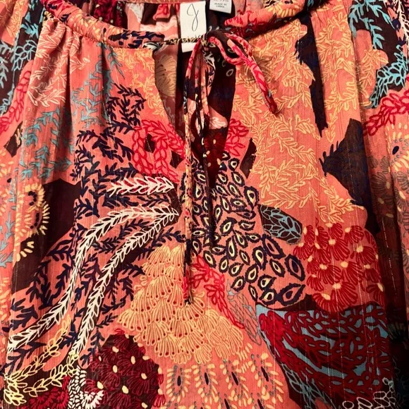 Joie multi pattern blouse size XL - Picture 2 of 6